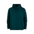 Main view of the XTM Hyams Hoodie in Pine colourway, unisex's model