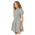 Side view of All About Eve Twiggy Mini Dress - Womens in colour Check.