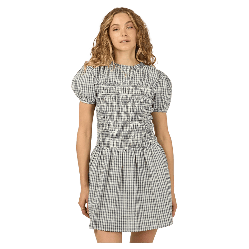 Front view of All About Eve Twiggy Mini Dress - Womens in colour Check.