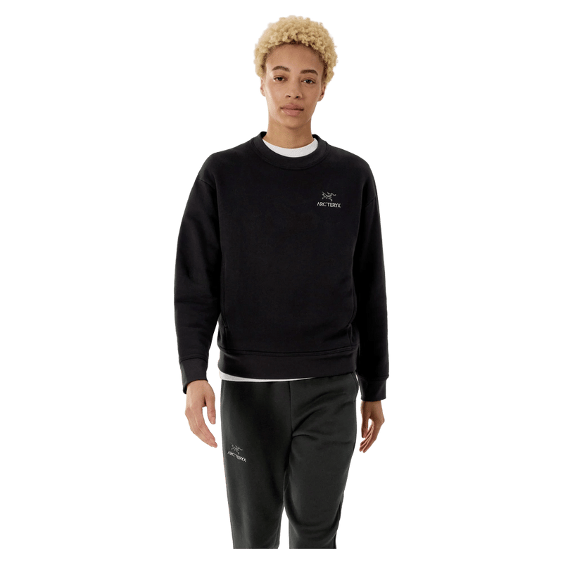 View if Arcteryx Emblem Fleece Crew - Womens in colour Black.
