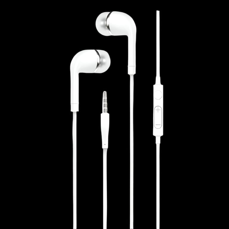 Earphones Euro Style w/Microphone/Vol Control