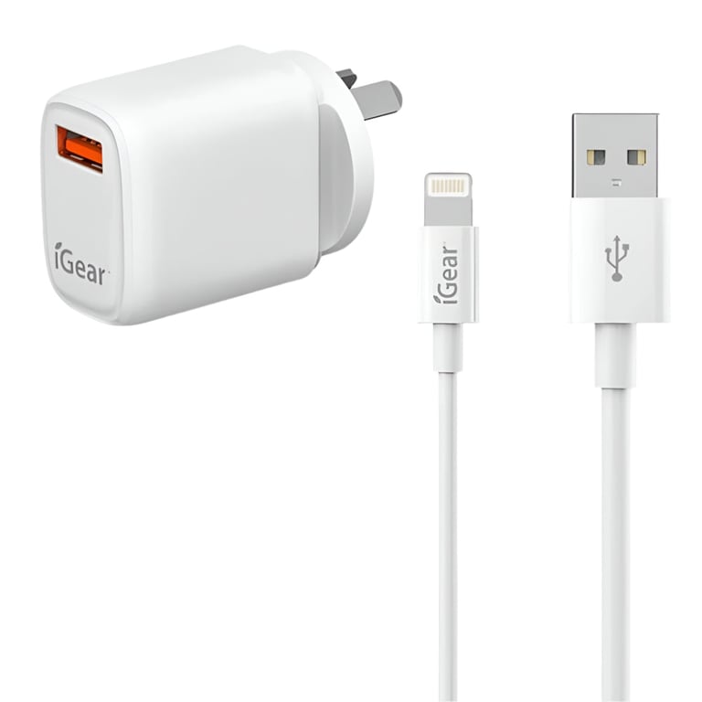 Power Charger Lightning Cable Combo