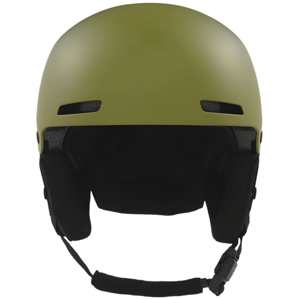 Front view of Oakley Mod 1 Pro snow Helmet in Matte Fern featuring Mip protection, BOA fit system and magnetic fidlock
