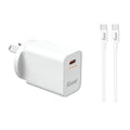 Charger 240V PD25W Type C with PD Type C to Type C Cable