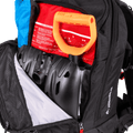 Jones Higher 32L Backpack internal pocket packed with shovel