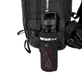 Jones Higher 32L Backpack close up of side with waterbottle
