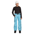 Front view of youth wearing the Rojo She Ripz Ski Pants - Kids in colour Milky Blue