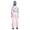 Back view of youth wearing the Rojo She Ripz Ski Pants - Kids in colour Pink-a-boo