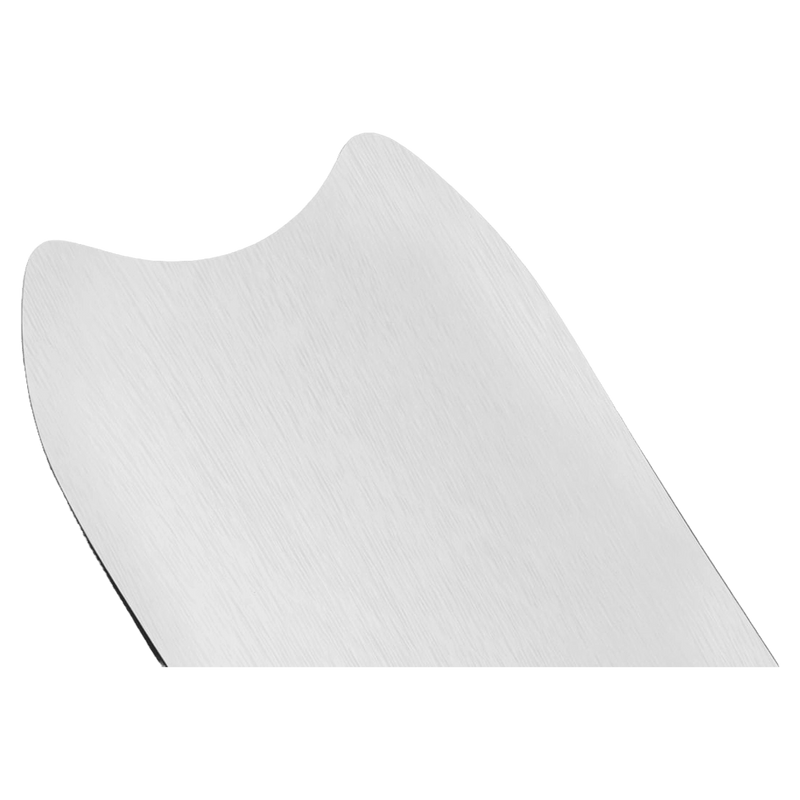 Tail view of the Korua 2027 Pencil KOR-PENCIL2027BRUSHED Snowboard, 26/27 Unisex's model