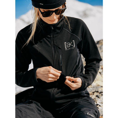 AK Helium Power Grid Full-Zip Fleece - Womens