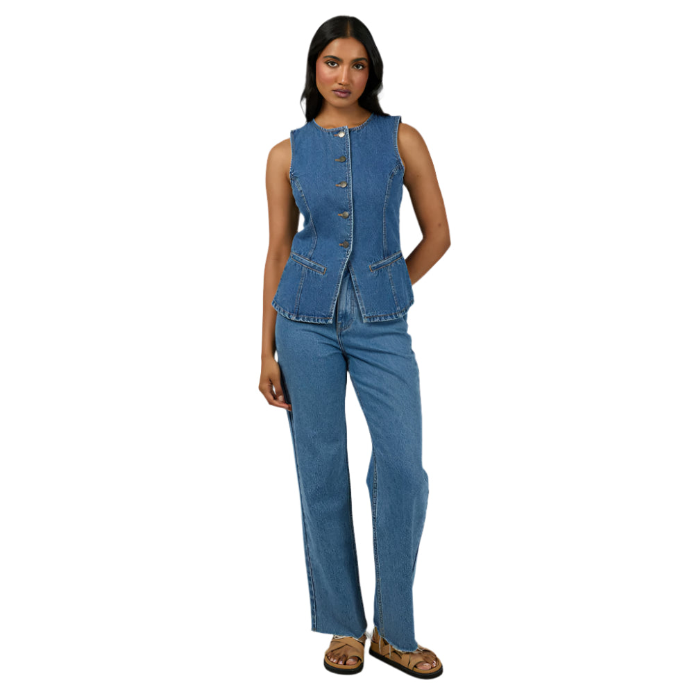 Lena Denim Vest - Womens