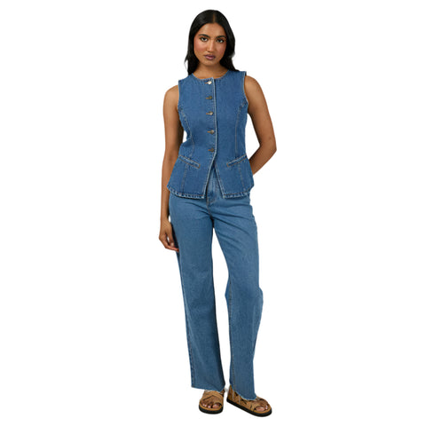 Lena Denim Vest - Womens