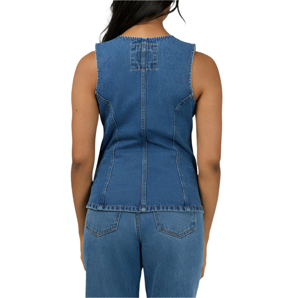 Lena Denim Vest - Womens