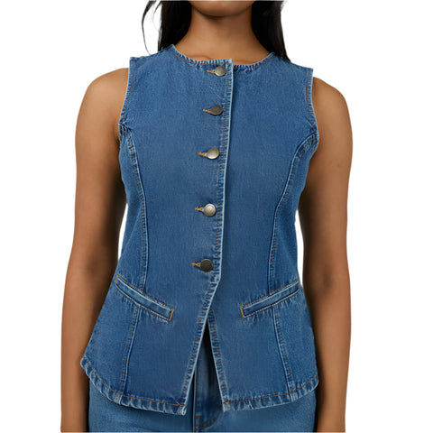 Lena Denim Vest - Womens