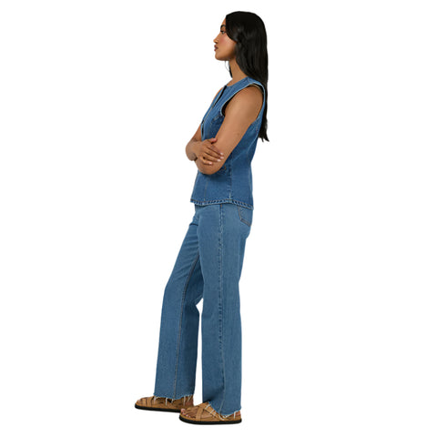 Lena Denim Vest - Womens