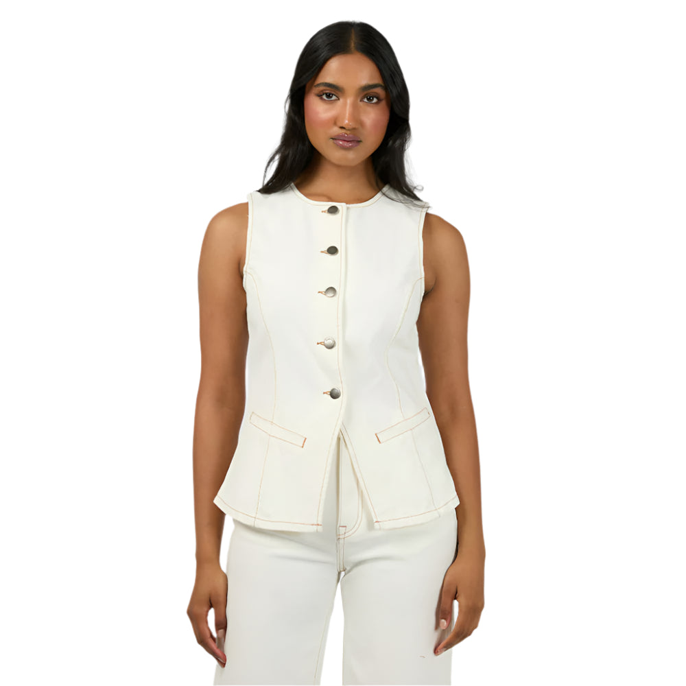 Lena Denim Vest - Womens