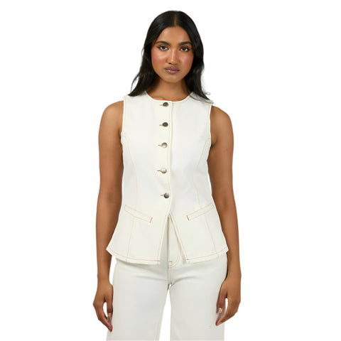 Lena Denim Vest - Womens