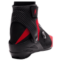 Madshus Pulse Boa Skate Boot with carbon fiber ankle cuff, red and black upper, and side-mounted Boa dial.