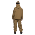 Back view of woman wearing the Rojo Nine Oh Ski Jacket - Womens in Cafe