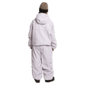 Back view of woman wearing the Rojo Nine Oh Ski Jacket - Womens in Thistle