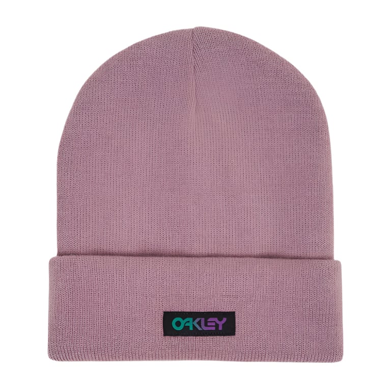 Main view of the Oakley B1B Gradient Patch Beanie, toadstool colour