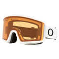 Main view of the Oakley Target Line XL Goggles in Matte White, Persimmon lens, unisex model