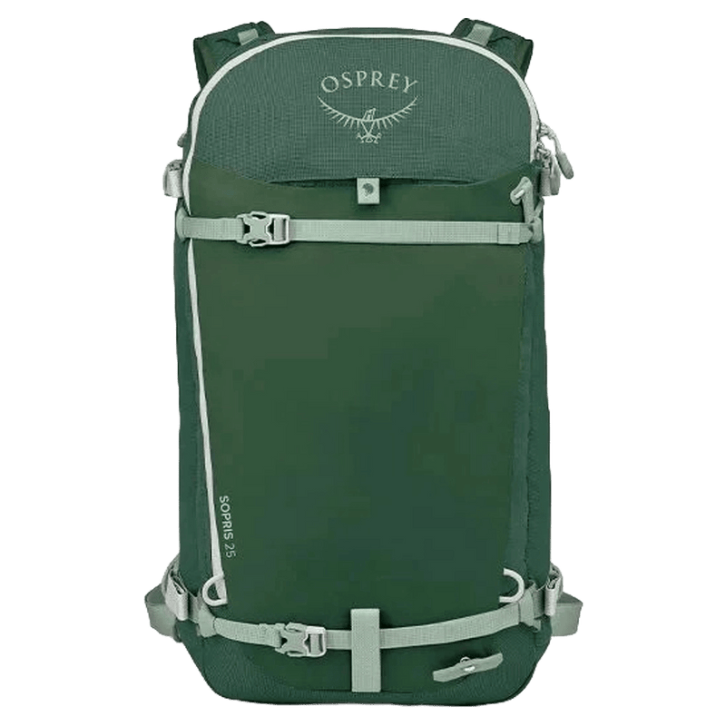 Front view of the OSPREY Sopris 25L Tundra Green_Green Canopy Bags, 26/27 Unisex's model