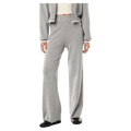 CLose view of the PE NATION Verge Knit Grey Marle Pants, 26/27 Womens's model