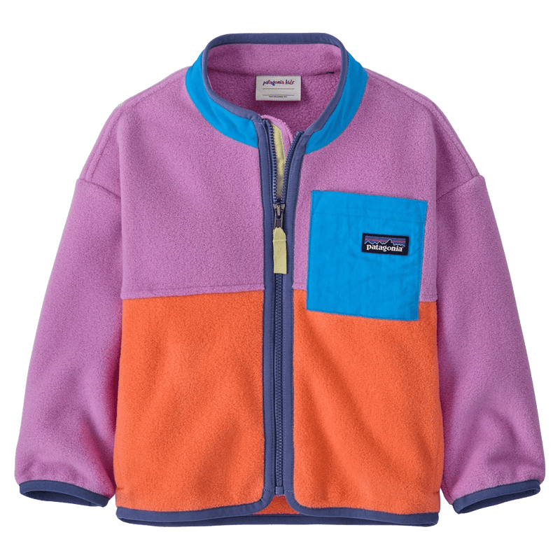 Main view of the Patagonia Baby Synch jacket Brisk Purple 60970BKPL Fashion, 26/27 Unisex's model