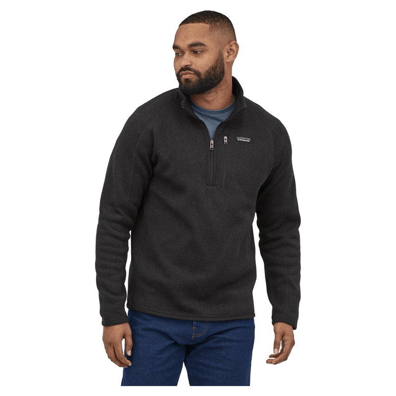 2 view of the Patagonia Better Sweater 1/4 Zip 25523BLK Fashion, 26/27 Men's's model