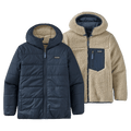 Main view of the Patagonia Reversible Ready Freddy Hoody - New Navy 68095MNTP Fashion, 26/27 Unisex's model