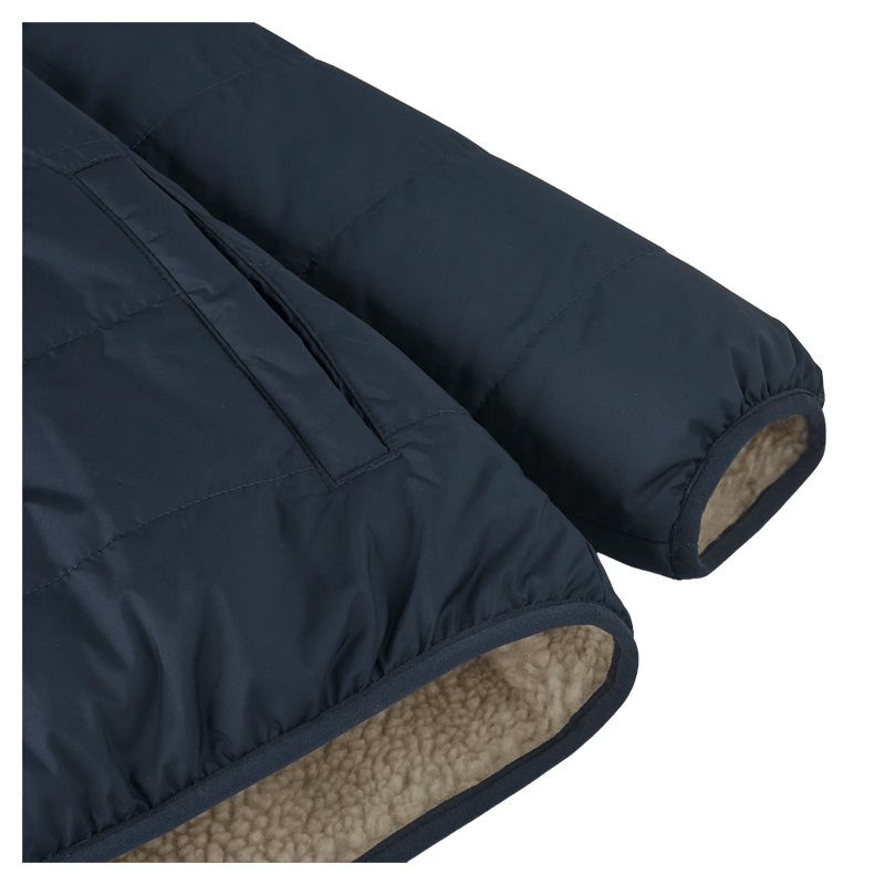 Extra view of the Patagonia Reversible Ready Freddy Hoody - New Navy 68095MNTP Fashion, 26/27 Unisex's model