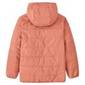 Back view of the Patagonia Reversible Ready Freddy Hoody - Moment Pink 68095MNTP Fashion, 26/27 Unisex's model