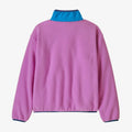 Back view of the Patagonia Synch Jacket - Kids_Brisk Purple 65320BKPL Fashion, 26/27 Unisex's model
