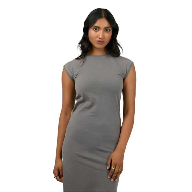 Washed Raglan Maxi Dress - Womens