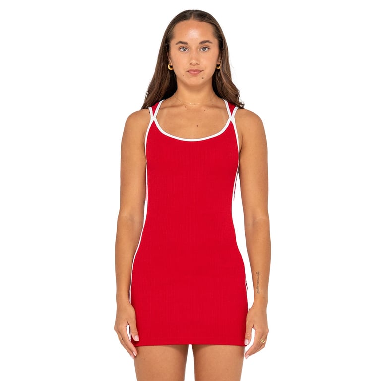 Ashley Ribbed Mini Dress - Womens
