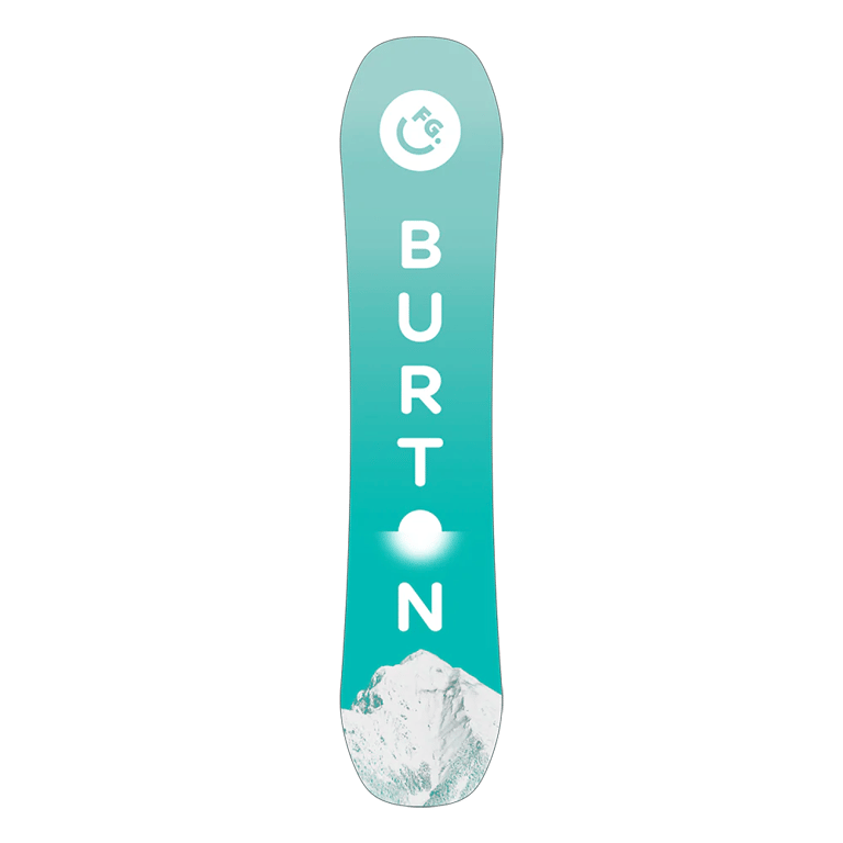 Base view of the Burton Feelgood First Track Snowboard, 26/27 women's model