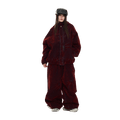 DSXBS Super Wide Pintuck Wax Real Denim Snowboard Pants
