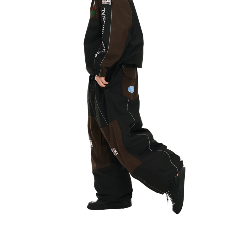 Patched Utility Super Wide Ventilation Snowboard Pants