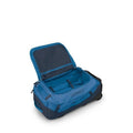 Inside view of the OSPREY Transporter Wheeled Duffel 60L Blue Bags, 26/27 Unisex's model