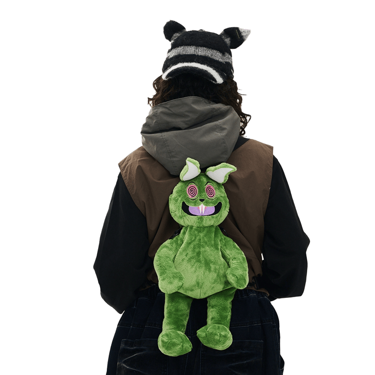 Trippy Rabbit Stuffed Doll Backpack