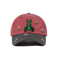 Square Block Rabbit Flower Cotton Cap
