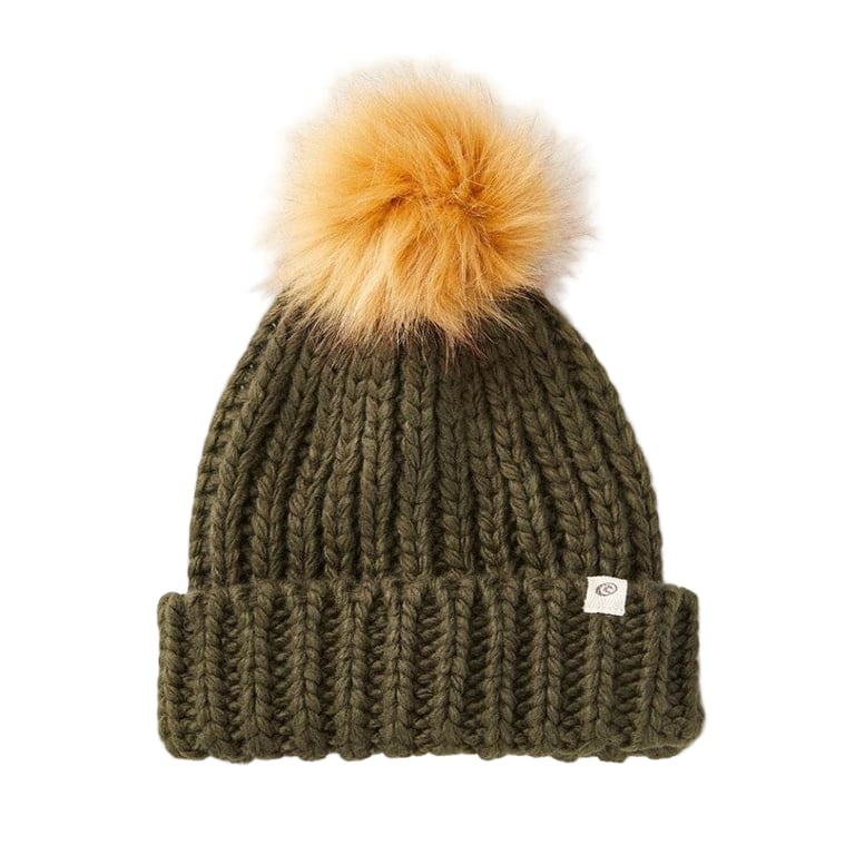 Chunky Fur Pom-Pom Beanie