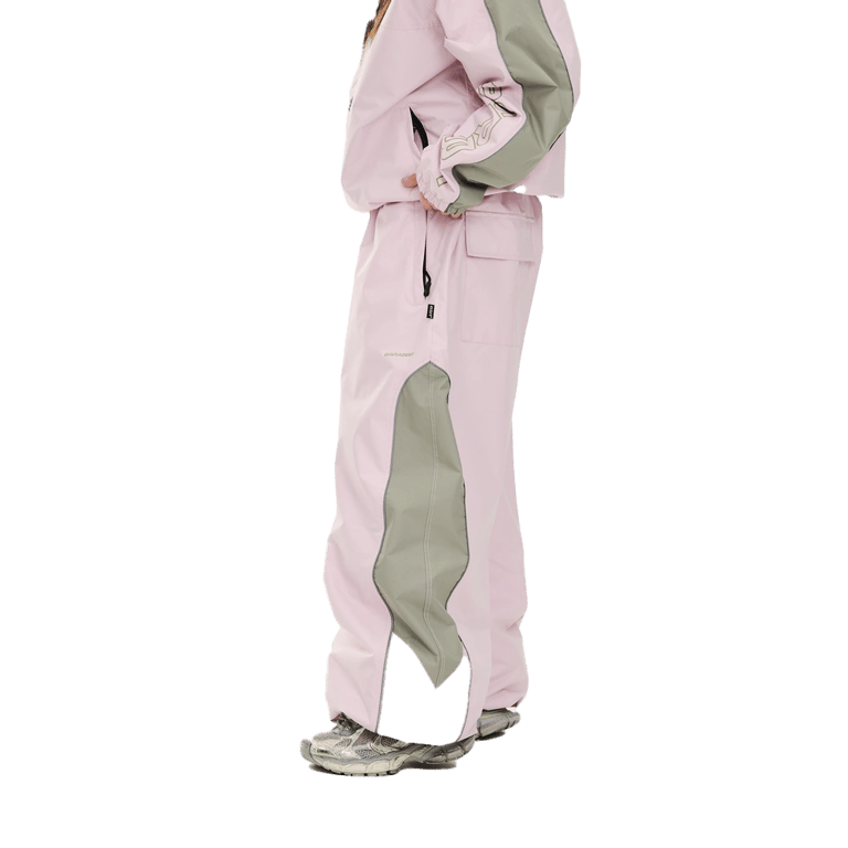 Light Weight Reflective Line Super Wide Jogger Snowboard Pants