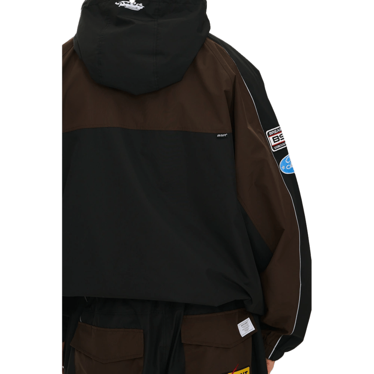 Patched Utility Hooded Snowboard Jacket