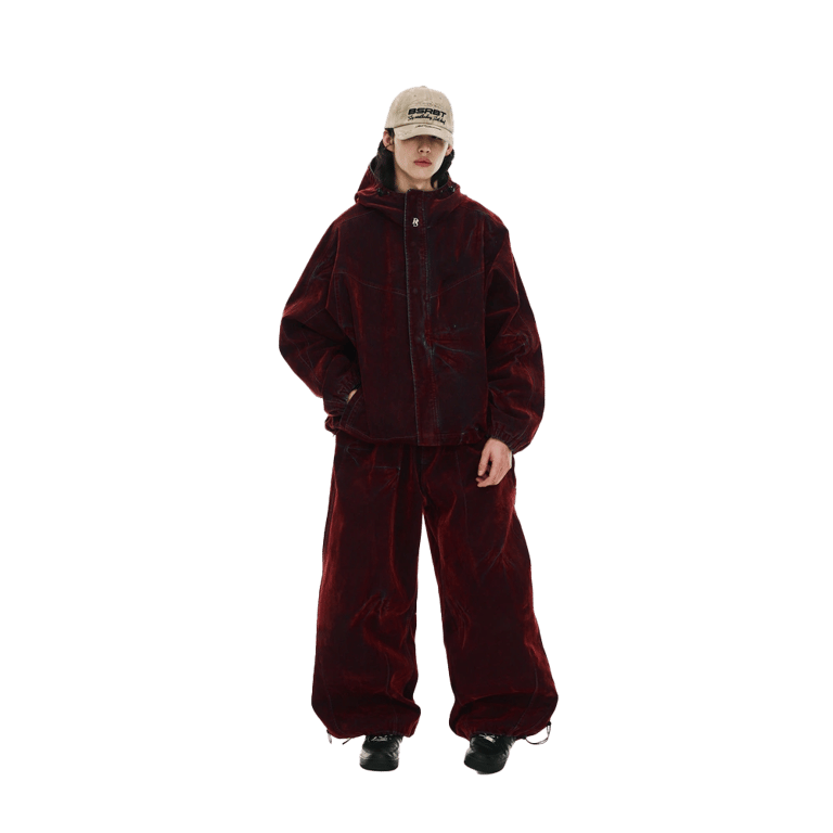 DSXBS Super Wide Pintuck Wax Real Denim Snowboard Pants