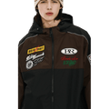 Patched Utility Hooded Snowboard Jacket