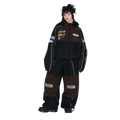 Patched Utility Hooded Snowboard Jacket