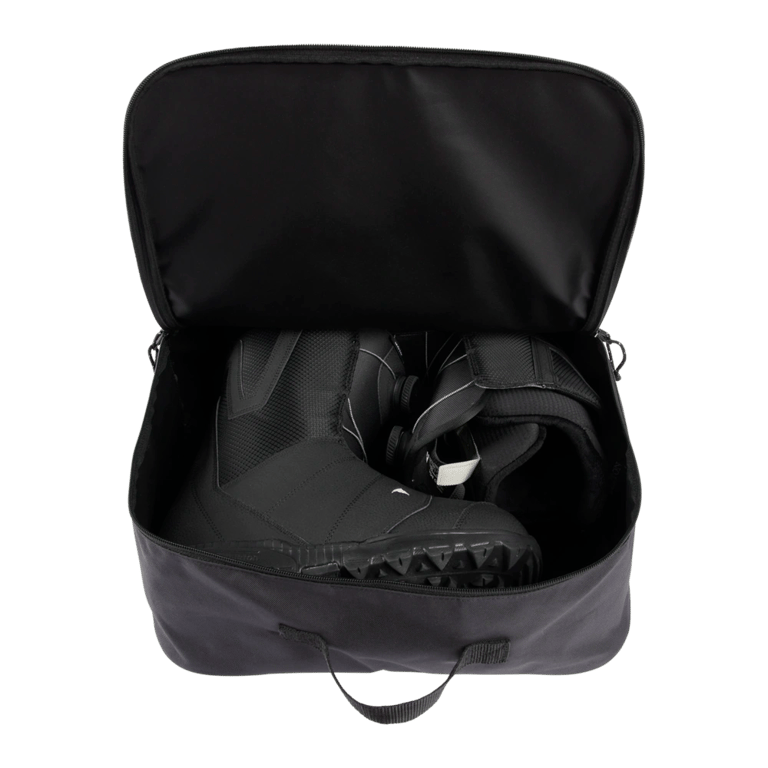 Inside view of the Burton Flight Attendant Accessory Bag in True Black colourway, unisex's model