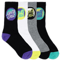 Bold Shadow Dot Crew Sock 4 Pack - Kids